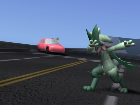 catch my drift Single frame of meowscarada drifting through a corner while another meowscarada dabs