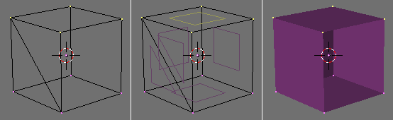 the top face is selected. Can you tell? the mesh appearance in edit mode wireframe and solid