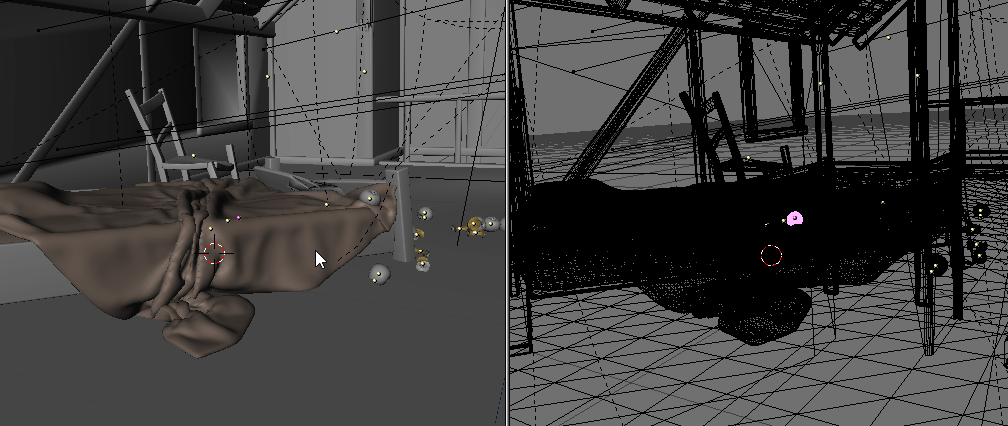 origin dots being hidden behind selected geometry